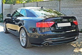 Maxton Design Mittlerer Diffusor Heck Ansatz passend für AUDI A5 S-LINE  schwarz Hochglanz