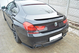 Maxton Design Mittlerer Diffusor Heck Ansatz passend für BMW 6er Gran Coupe M Paket DTM LOOK schwarz Hochglanz