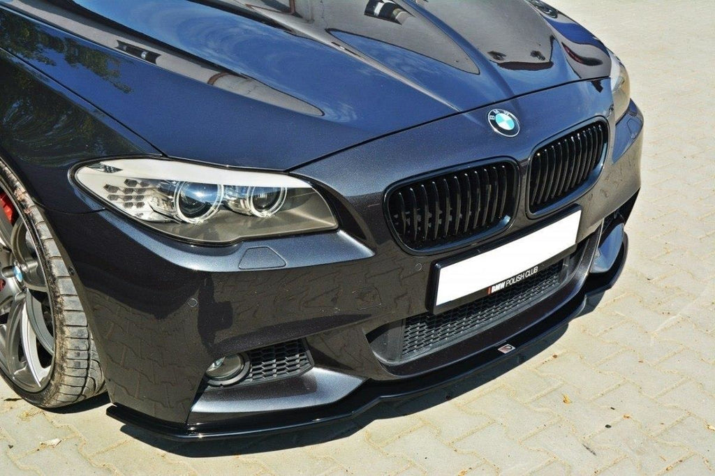 Maxton Design Front Ansatz passend für V.2 BMW 5er F10/F11 M Paket schwarz Hochglanz