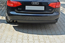 Laden Sie das Bild in den Galerie-Viewer, Maxton Design Heck Ansatz Flaps Diffusor passend für Audi A4 B8 schwarz Hochglanz