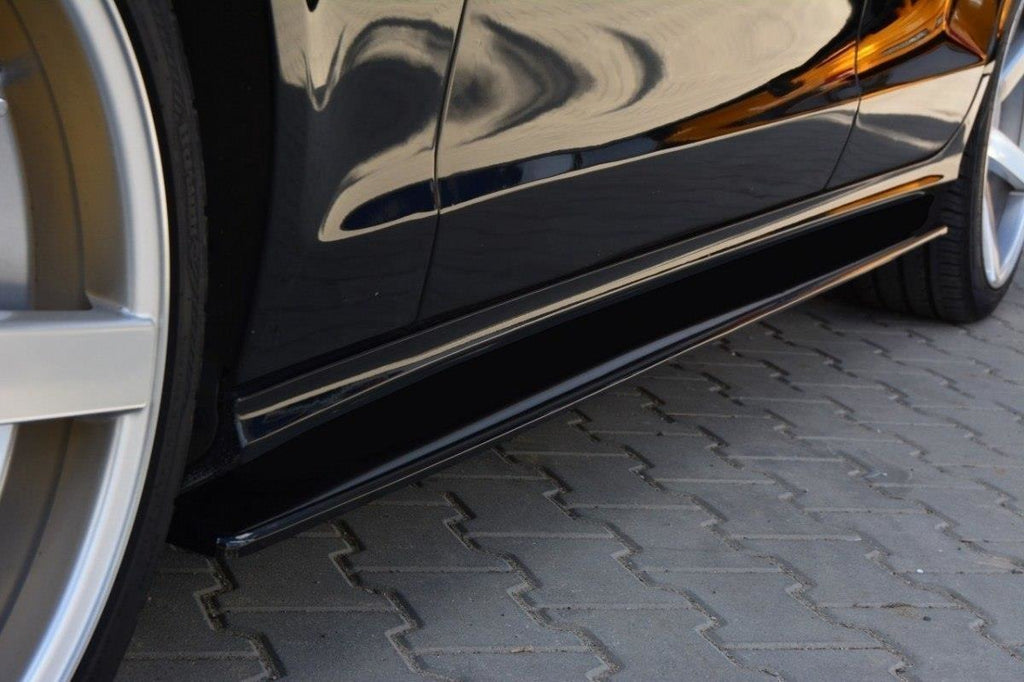 Maxton Design Seitenschweller Ansatz passend für MERCEDES CLS C218 AMG LINE schwarz Hochglanz