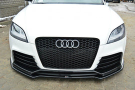 Maxton Design Front Ansatz passend für V.2 Audi TT RS 8J schwarz Hochglanz