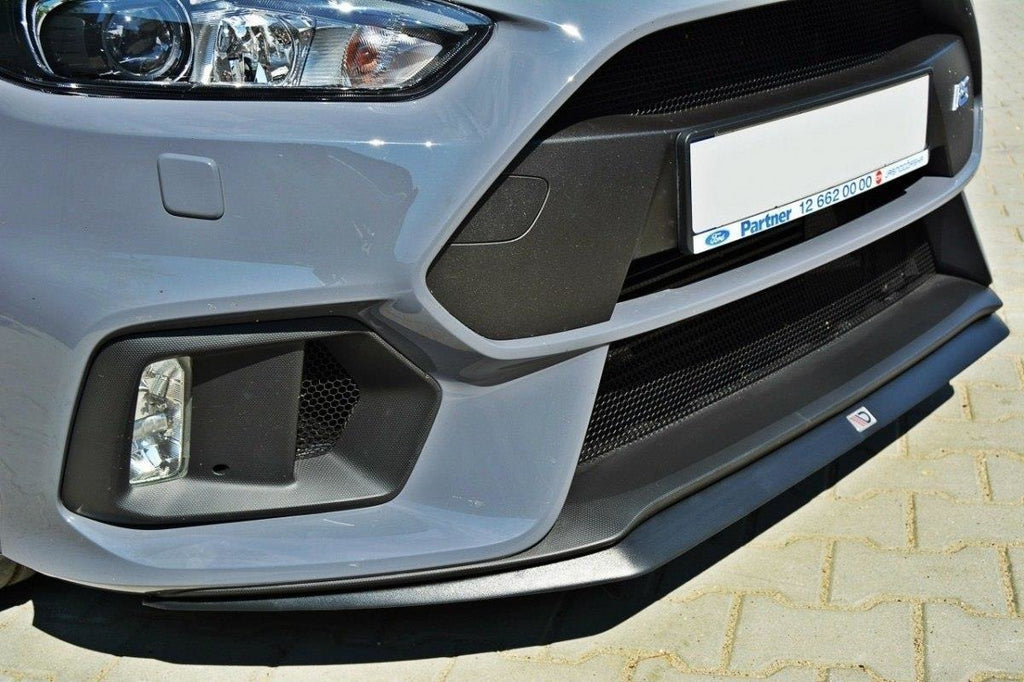 Maxton Design Front Ansatz passend für V.2 Ford Focus RS Mk3 schwarz Hochglanz
