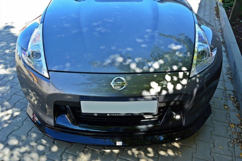 Maxton Design Front Ansatz passend für Nissan 370Z schwarz Hochglanz