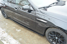 Laden Sie das Bild in den Galerie-Viewer, Maxton Design Seitenschweller Ansatz passend für BMW 6er Gran Coupe M Paket schwarz Hochglanz