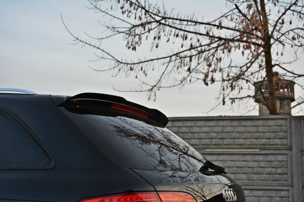 Maxton Design Spoiler CAP passend für Audi A4 B8 / B8 FL Avant schwarz Hochglanz