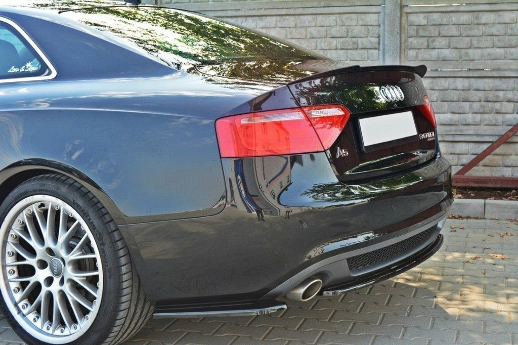 Maxton Design Spoiler CAP passend für Audi S5 / A5 / A5 S-Line 8T / 8T FL Coupe schwarz Hochglanz