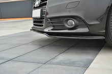 Laden Sie das Bild in den Galerie-Viewer, Maxton Design Front Ansatz passend für V.1 Audi A6 C7 schwarz Hochglanz