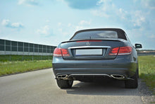 Laden Sie das Bild in den Galerie-Viewer, Maxton Design Diffusor Heck Ansatz passend für Mercedes E W212 schwarz Hochglanz