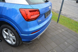 Maxton Design Heck Ansatz Flaps Diffusor passend für Audi Q2 Mk.1 schwarz Hochglanz