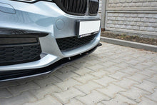 Laden Sie das Bild in den Galerie-Viewer, Maxton Design Front Ansatz passend für V.1 BMW 5er G30/ G31 M-Paket schwarz Hochglanz
