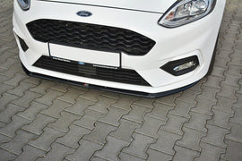 Maxton Design Front Ansatz passend für V.3 Ford Fiesta Mk8 ST / ST-Line schwarz Hochglanz