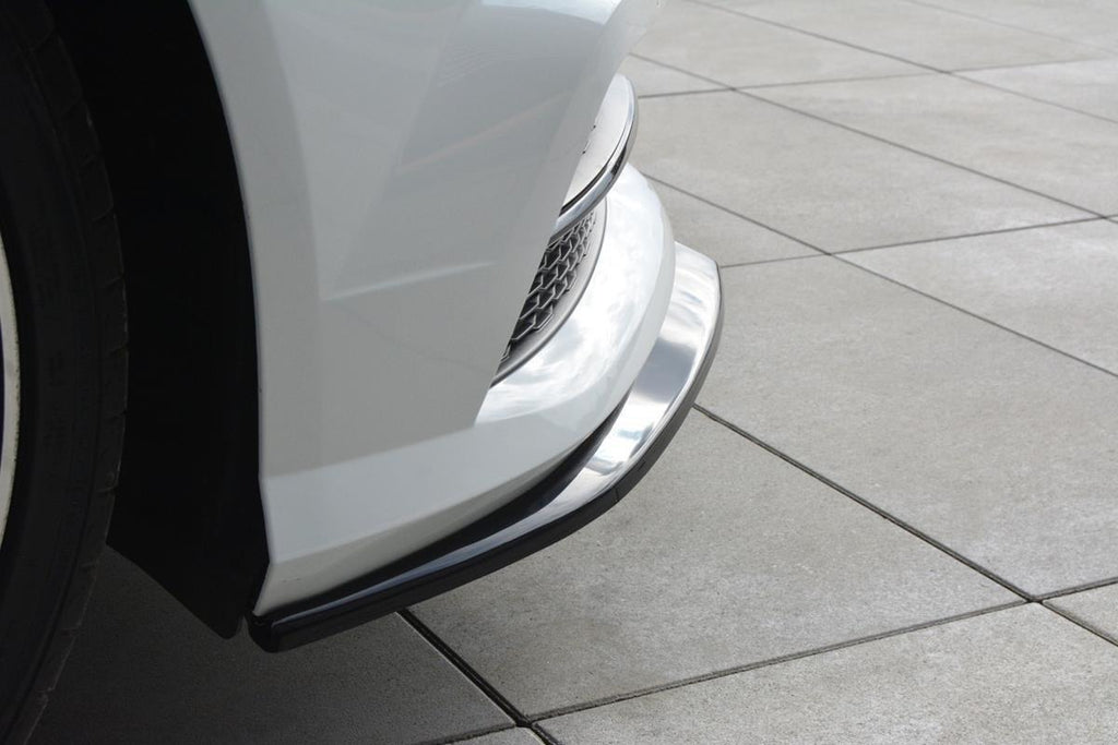 Maxton Design Front Ansatz passend für V.1 Audi A6 C7 S-line/ S6 C7 Facelift schwarz Hochglanz