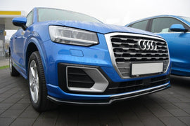 Maxton Design Front Ansatz passend für Audi Q2 Mk.1 schwarz Hochglanz