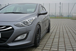 Maxton Design Seitenschweller Ansatz passend für Hyundai i30 mk.2 schwarz Hochglanz