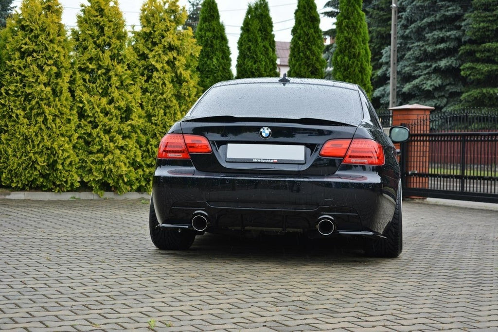 Maxton Design Spoiler CAP passend für BMW 3er E92 M Paket schwarz Hochglanz
