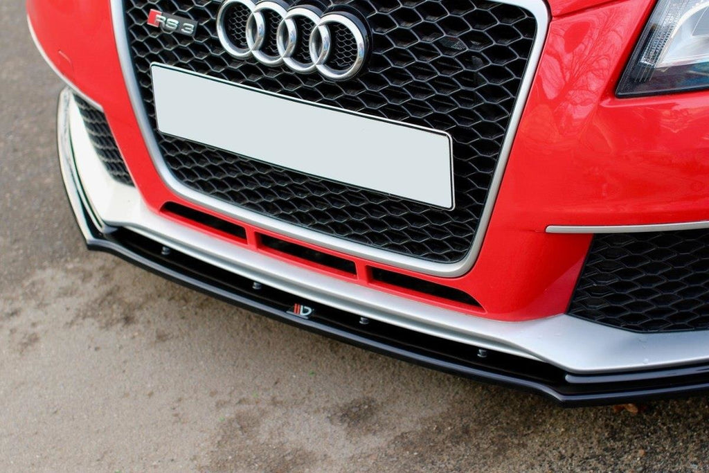 Maxton Design Front Ansatz passend für V.1 Audi RS3 8P schwarz Hochglanz