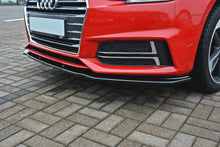 Laden Sie das Bild in den Galerie-Viewer, Maxton Design Front Ansatz passend für V.2 Audi S4 / A4 S-Line B9 schwarz Hochglanz