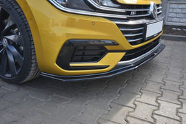 Maxton Design Front Ansatz passend für v.1 VW ARTEON schwarz Hochglanz