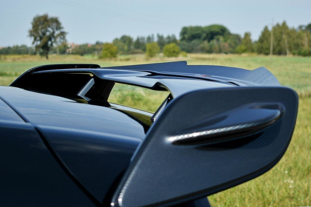 Maxton Design Spoiler CAP passend für Mercedes A W176 AMG Facelift schwarz Hochglanz