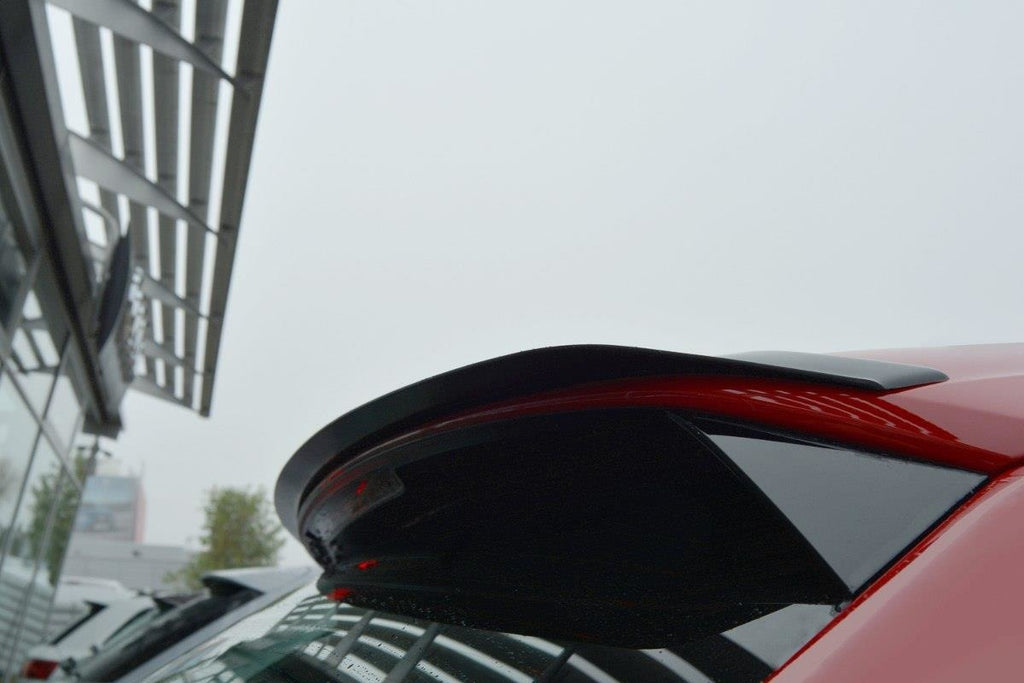 Maxton Design Spoiler CAP passend für Audi Q2 Mk.1 schwarz Hochglanz