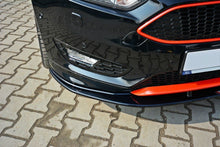 Laden Sie das Bild in den Galerie-Viewer, Maxton Design Front Ansatz passend für V.1 Ford Focus ST-Line Mk3 FL schwarz Hochglanz