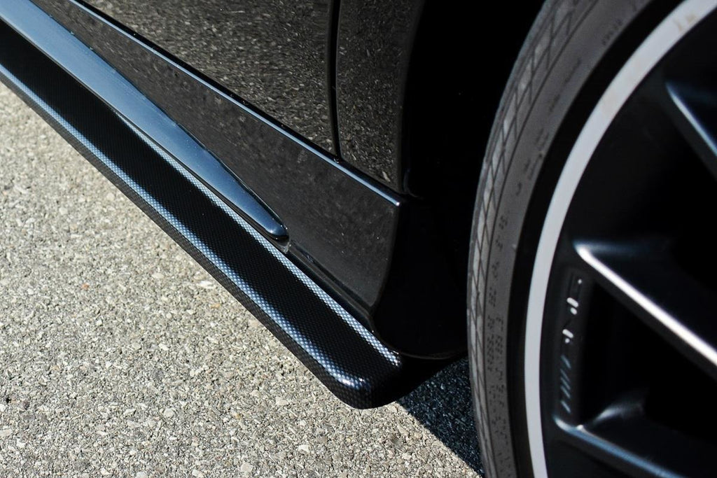 Maxton Design Seitenschweller Ansatz passend für Mercedes A W176/ CLA 117 AMG/ CLA 117 AMG LINE Facelift schwarz Hochglanz