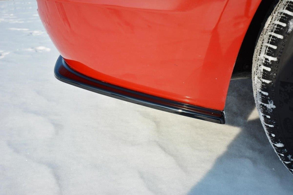 Maxton Design Heck Ansatz Flaps Diffusor passend für BMW 3er F30 schwarz Hochglanz