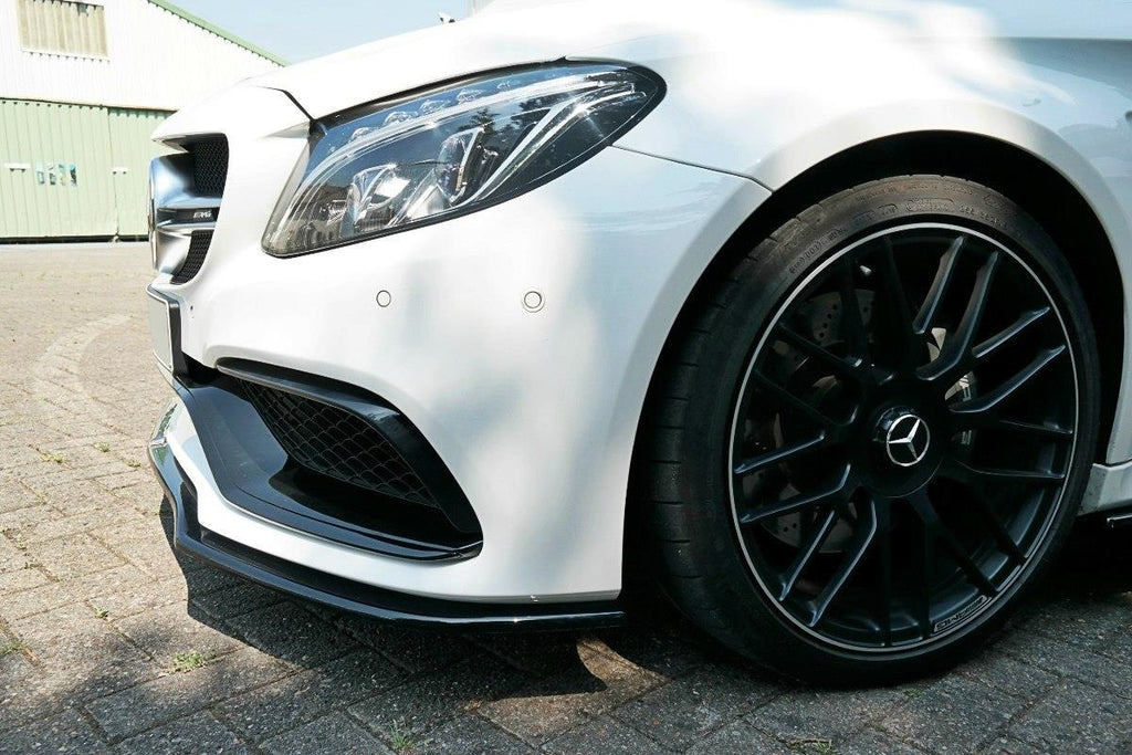 Maxton Design Front Ansatz passend für V.1 Mercedes C-Klasse C205 63 AMG Coupe schwarz Hochglanz