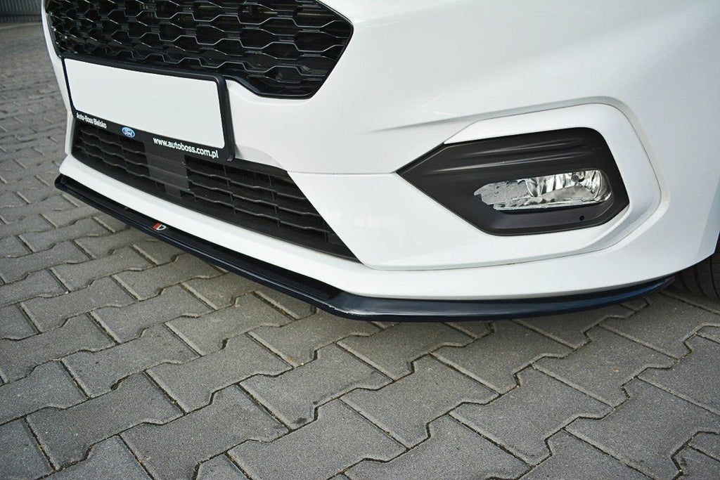 Maxton Design Front Ansatz passend für V.3 Ford Fiesta Mk8 ST / ST-Line schwarz Hochglanz