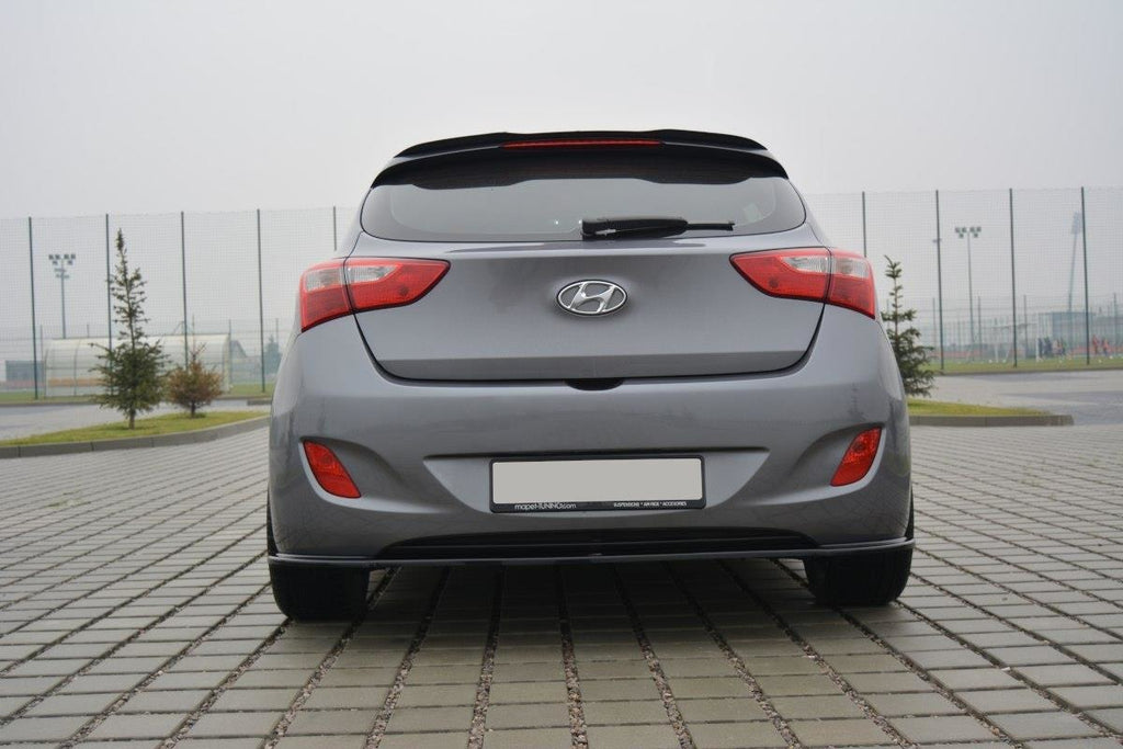 Maxton Design Spoiler CAP passend für Hyundai i30 mk.2 schwarz Hochglanz