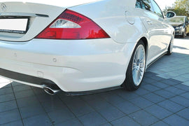 Maxton Design Heck Ansatz Flaps Diffusor passend für Mercedes CLS C219 55AMG schwarz Hochglanz
