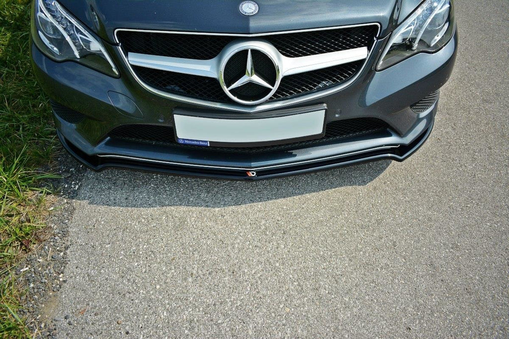 Maxton Design Front Ansatz passend für V.1 Mercedes E W212 schwarz Hochglanz