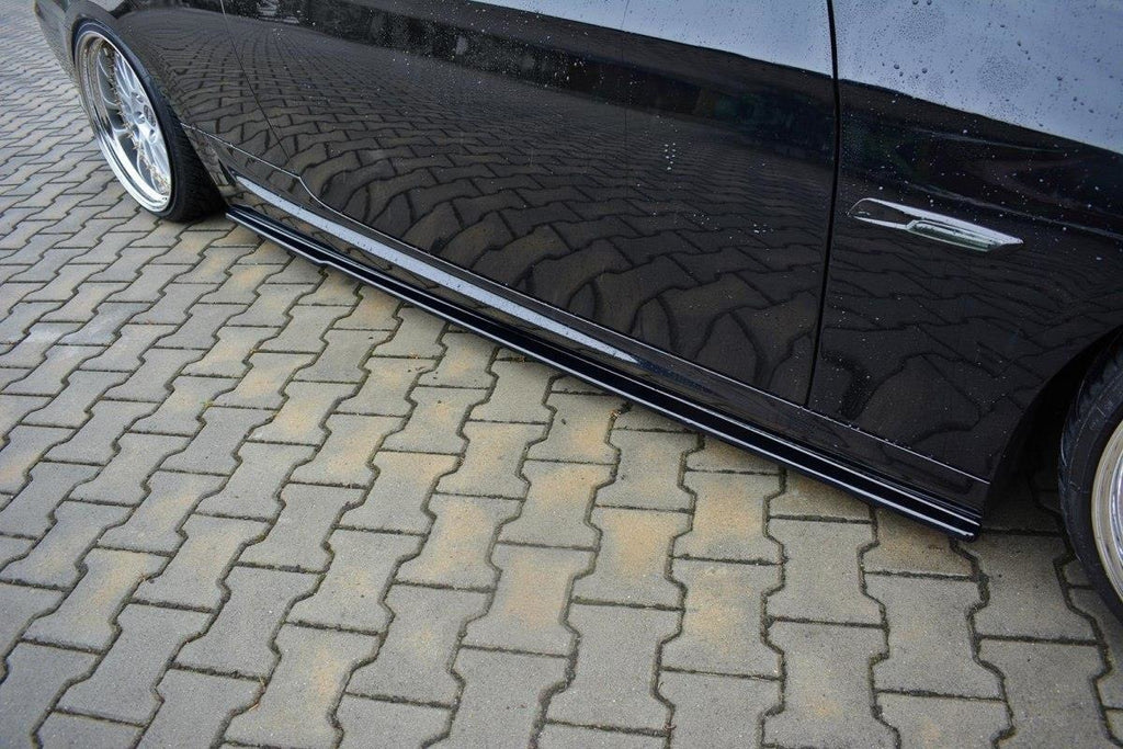 Maxton Design Seitenschweller Ansatz passend für BMW 3er E92 M Paket FACELIFT schwarz Hochglanz