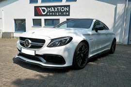 Maxton Design Front Ansatz passend für V.1 Mercedes C-Klasse C205 63 AMG Coupe schwarz Hochglanz