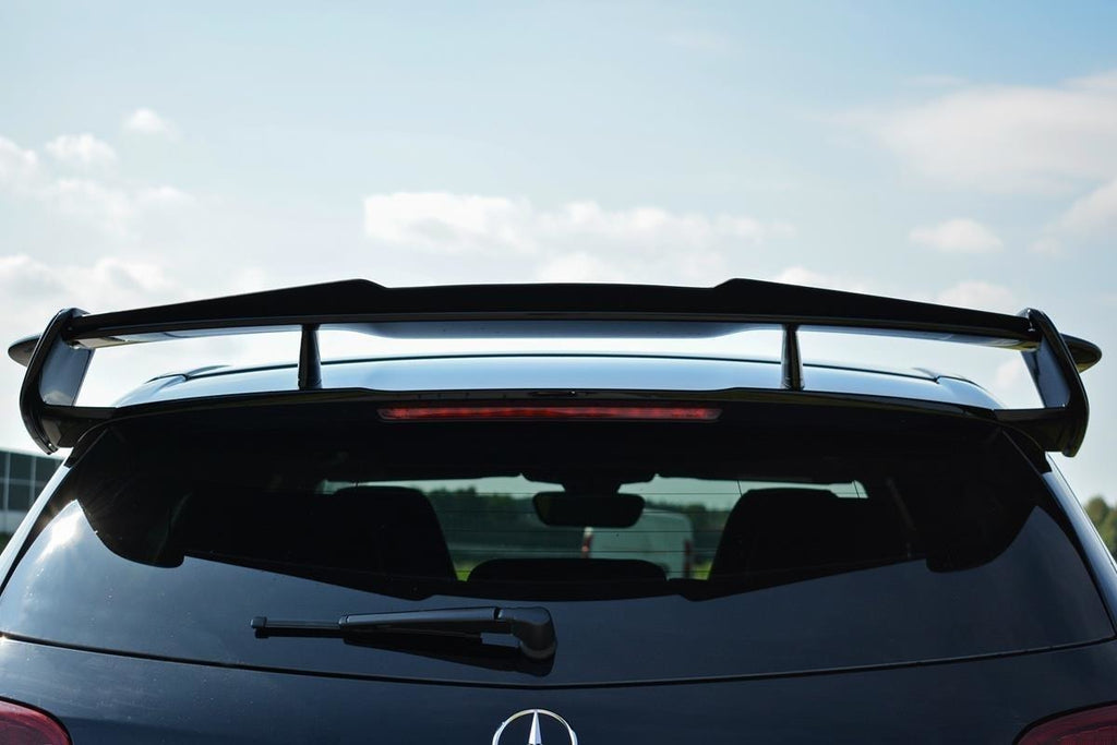 Maxton Design Spoiler Seiten Erweiterung Mercedes A W176 AMG Facelift schwarz Hochglanz