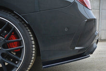 Laden Sie das Bild in den Galerie-Viewer, Maxton Design Heck Ansatz Flaps Diffusor passend für Mercedes CLA A45 AMG C117 Facelift schwarz Hochglanz