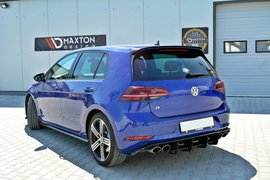 Maxton Design Spoiler CAP passend für V.1 Volkswagen Golf 7 R/ GTI (Nach Facelift) schwarz Hochglanz