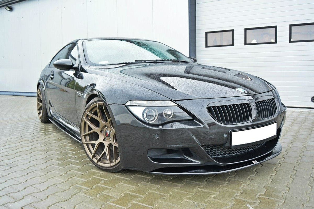 Maxton Design Front Ansatz passend für V.1 BMW M6 E63 schwarz Hochglanz