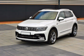 Maxton Design Front Ansatz passend für Vw Tiguan Mk2 R-Line schwarz Hochglanz