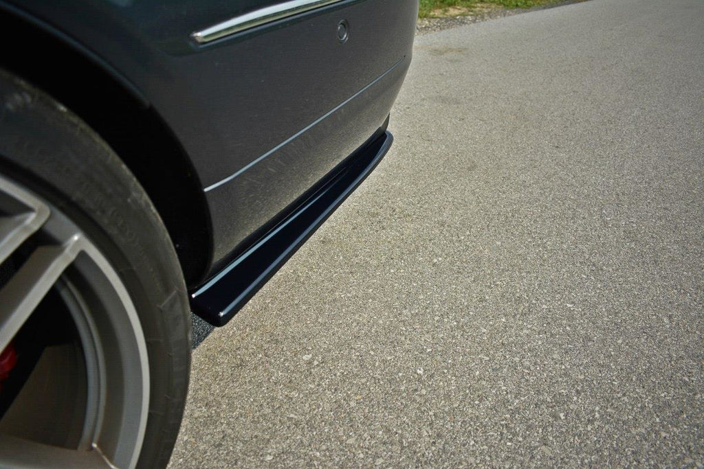Maxton Design Heck Ansatz Flaps Diffusor passend für Mercedes E W212 schwarz Hochglanz