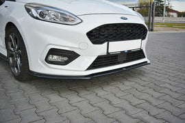 Maxton Design Front Ansatz passend für V.2 Ford Fiesta Mk8 ST / ST-Line schwarz Hochglanz