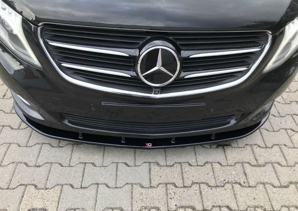Maxton Design Front Ansatz passend für v.2 Mercedes V-Klasse W447 schwarz Hochglanz