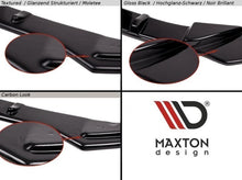 Laden Sie das Bild in den Galerie-Viewer, Maxton Design Mittlerer Diffusor Heck Ansatz passend für VW GOLF 7 R Facelift schwarz Hochglanz
