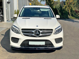 Maxton Design Front Ansatz passend für V.1 Mercedes GLE W166 AMG-Line schwarz Hochglanz