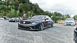 Maxton Design Front Ansatz passend für MERCEDES CL 500 C216 AMGLINE schwarz Hochglanz