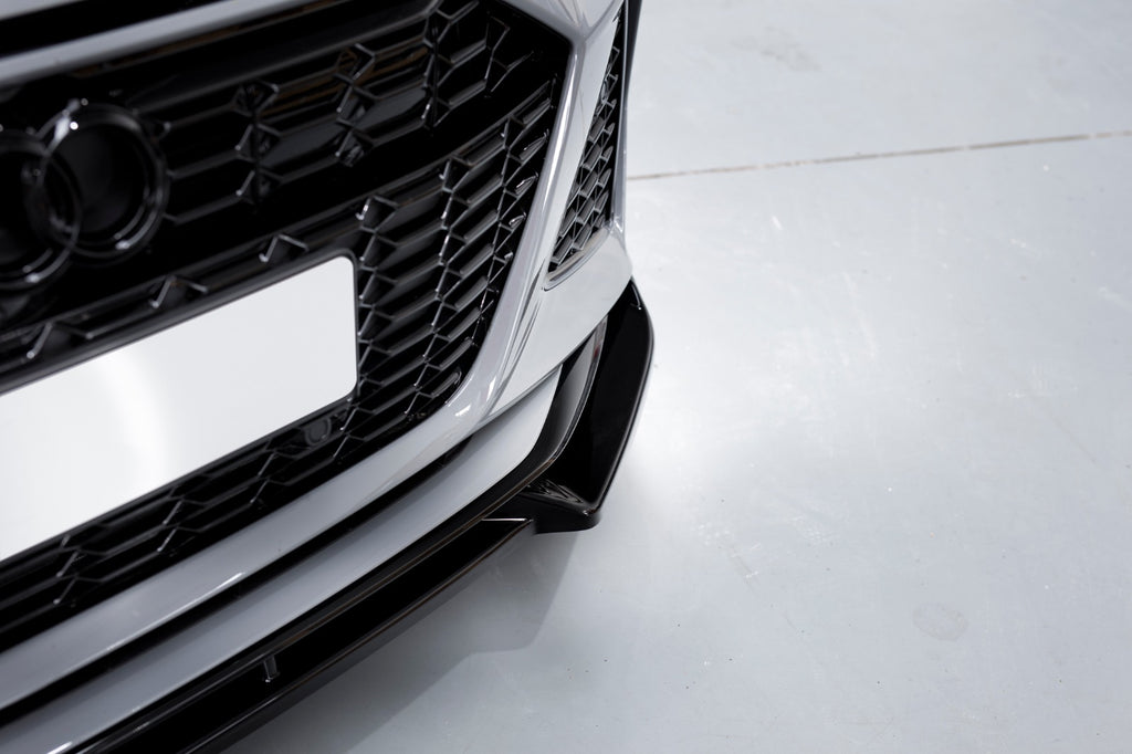 Maxton Design Front Ansatz passend für V.1 Audi RS6 C8 schwarz Hochglanz