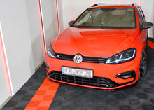 Laden Sie das Bild in den Galerie-Viewer, Maxton Design Front Ansatz passend für V.7 VW GOLF 7 R FACELIFT  schwarz Hochglanz