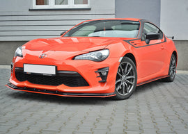 Maxton Design Front Ansatz passend für V.4 TOYOTA GT86 FACELIFT schwarz Hochglanz