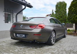 Maxton Design Heck Ansatz Flaps Diffusor passend für BMW 6er GRAN COUPE schwarz Hochglanz